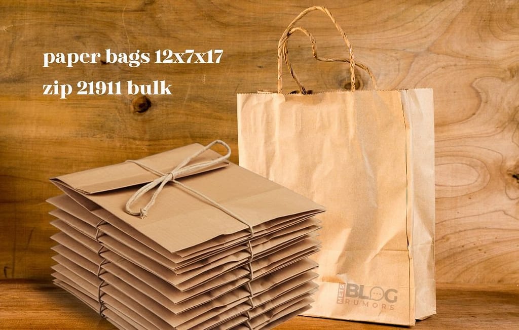 Paper Bags 12X7X17 Zip 21911